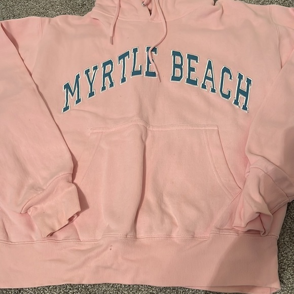 vintage Myrtle Beach pink sweatshirt hoodie size small - Picture 3 of 4